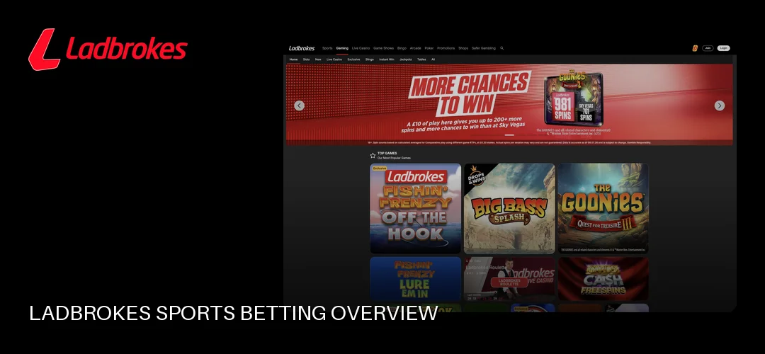Ladbrokes promotional banner