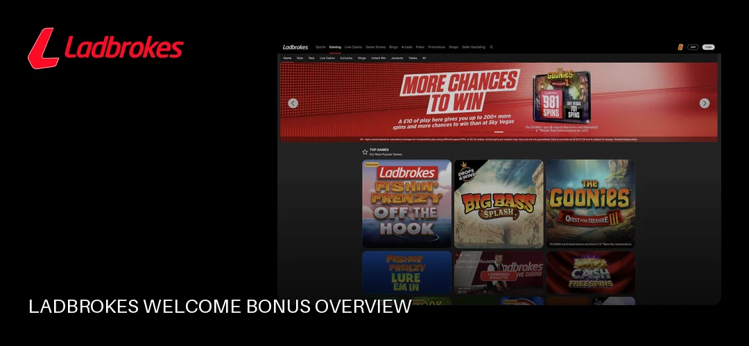 Ladbrokes promotional banner